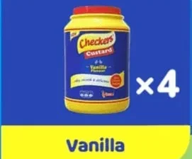Checkers Custard Vanilla Jar 1kg X 4